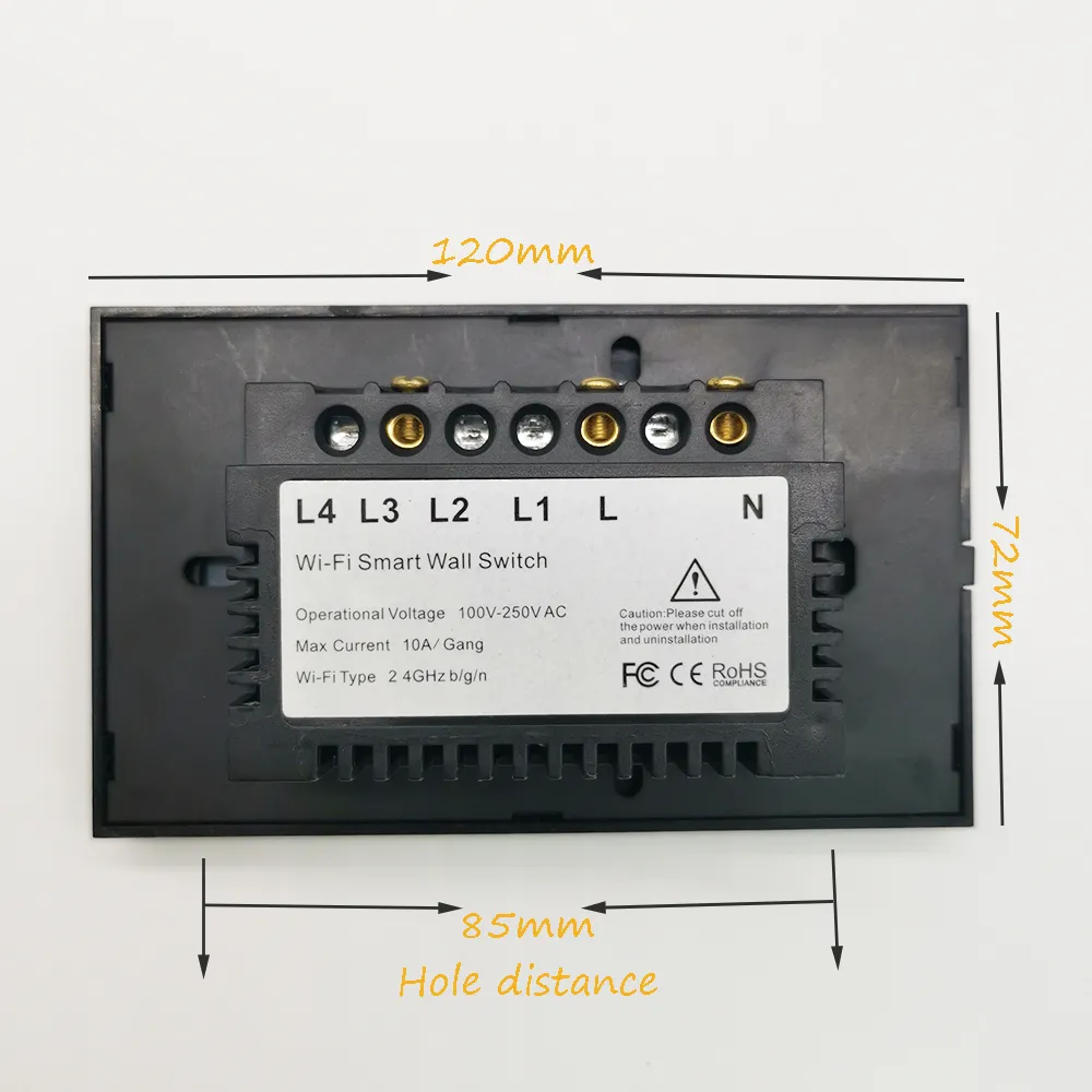 Rear of 3 pole switch alt text
